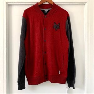 BURGUNDY & GREY ZOO YORK JACKET - NWT